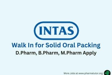 Walk In Interview For M.Sc, B.Pharm In Quality Control Department At ...