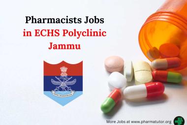 ECHS Jammu invites application for post of Pharmacist