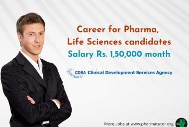 Career for Pharma, Life Sciences candidates at CDSA
