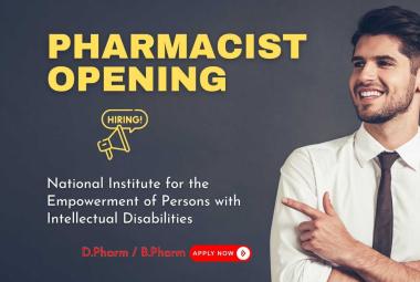 NIEPID opening for Pharmacist - DPharm or BPharm can apply