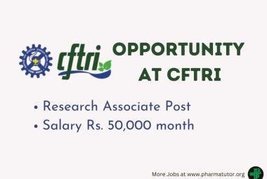 Apply Online for Research Associate at Central Food Technological Research Institute