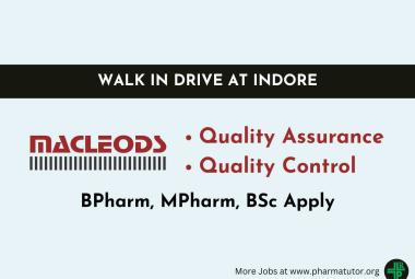 Quality Control and Quality Assurance Jobs at Macleods