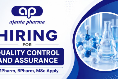 Hiring for Quality Control and Assurance at Ajanta Pharma