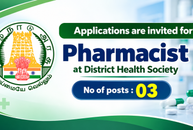 Applications are invited for Pharmacist at District Health Society