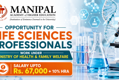 Opportunity for Life sciences Professionals to work under Ministry of Health & Family Welfare