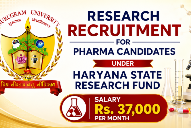 Research Recruitment for Pharma candidates under Haryana State Research Fund