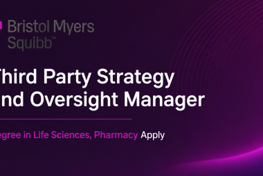 Work as Third Party Strategy and Oversight Manager at Bristol Myers Squibb