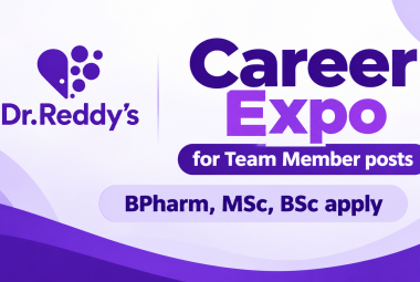 Career Expo for Team Member posts at Dr.Reddy's Laboratories
