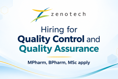 Hiring for Quality Control and Quality Assurance at Zenotech Laboratories