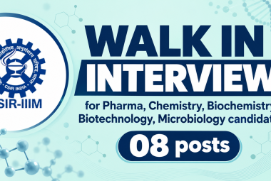 IIIM Interview for Pharma, Chemistry, Biochemistry, Biotechnology, Microbiology candidates