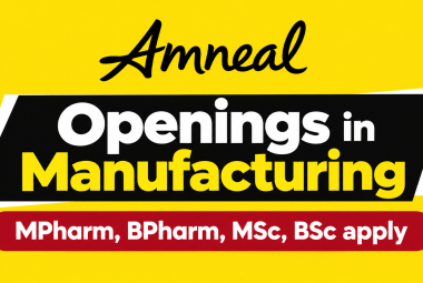 Openings in Manufacturing at Amneal Pharmaceuticals