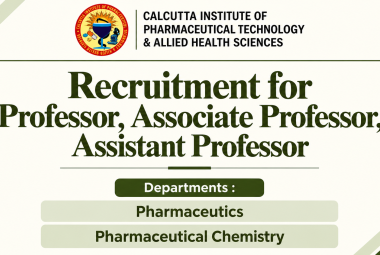 Recruitment for Professor, Associate Professor, Assistant Professor at CIPT & AHS