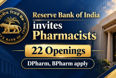 Reserve Bank of India invites Pharmacists