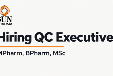 Sun Pharma Hiring QC Executive