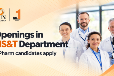 Sun Pharma Openings in MS&T Department