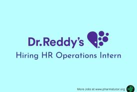 Dr. Reddy's Laboratories Hiring HR Operations Intern