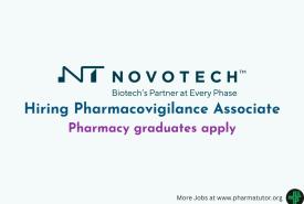 Novotech Hiring Pharmacovigilance Associate