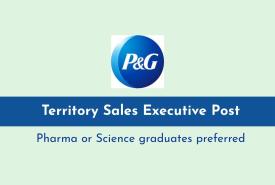 Work as Territory Sales Executive at P&G