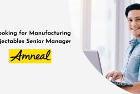 Amneal Pharma looking for Manufacturing Injectables Senior Manager