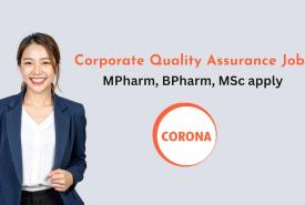 Corporate Quality Assurance Jobs at CORONA Remedies