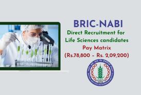 Direct Recruitment for Life Sciences candidates at BRIC-NABI