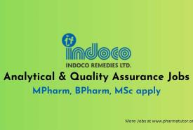 Analytical & Quality Assurance Jobs at Indoco Remedies