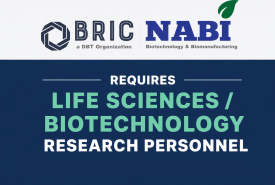 BRIC-NABI requires Life Sciences / Biotechnology research personnel