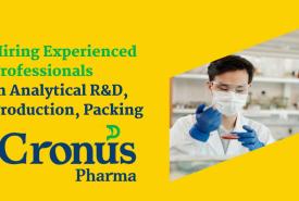 Cronus Pharma Hiring Experienced Professionals in Analytical R&D, Production, Packing