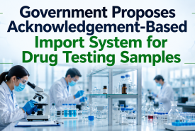 Health Ministry Proposes Acknowledgement-Based Import System for Drug Testing Samples