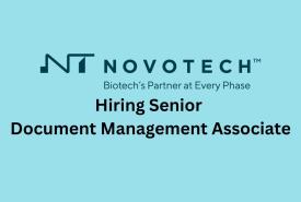 Novotech Hiring Senior Document Management Associate
