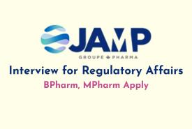 Interview for Regulatory Affairs at JAMP India Pharmaceuticals