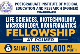Life Sciences, Biotechnology, Microbiology, Bioinformatics Fellowship at PGIMER