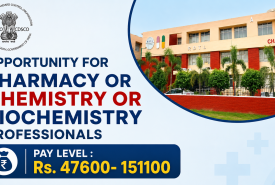 Opportunity for Pharmacy or Chemistry or Biochemistry Professionals to Join RDTL