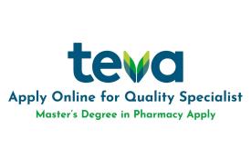 Apply Online for Quality Specialist at Teva