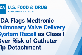 FDA Flags Medtronic Pulmonary Valve Delivery System Recall as Class I Over Risk of Catheter Tip Detachment