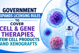 Government Expands licensing Rules to Cover Cell & Gene Therapies, Stem Cell Products and Xenografts