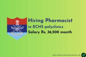 Hiring Pharmacist in ECHS Polyclinic Amravati