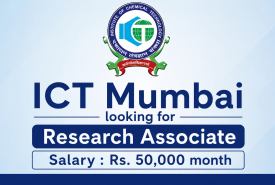 ICT Mumbai looking for Research Associate