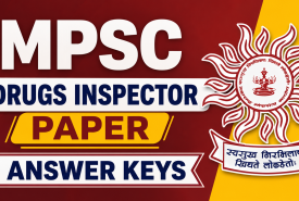 MPSC Drugs Inspector paper with Answer keys