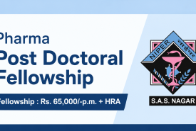 Pharma Post Doctoral Fellowship at NIPER