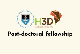 Post-doctoral fellowship in the University of Cape Town