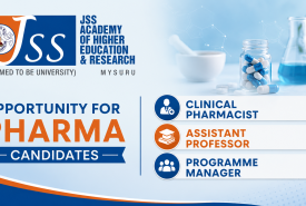 Opportunity for Pharma candidates to Join JSS College of Pharmacy