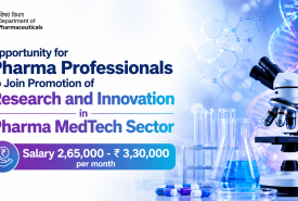 Opportunity for Pharma Professionals to Join Promotion of Research and Innovation in Pharma MedTech Sector - Department of Pharmaceuticals