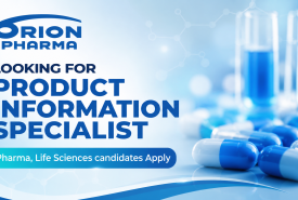 Orion Pharma looking for Product information Specialist