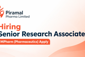 Piramal Pharma Hiring Senior Research Associate