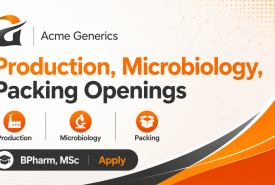Production, Microbiology, Packing Openings at Acme Generics