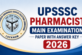 UPSSSC Pharmacist Main Examination Paper with Answer Key 2026