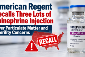 American Regent Recalls Three Lots of Epinephrine Injection Over Particulate Matter and Sterility Concerns