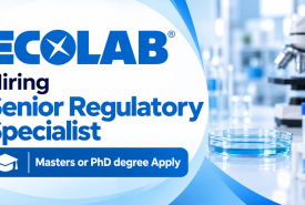 Ecolab Hiring Senior Regulatory Specialist