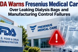 FDA Warns Fresenius Medical Care Over Leaking Dialysis Bags and Manufacturing Control Failures